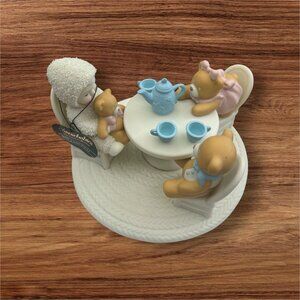 Snowbabies Teddy Bear Tea Figurine From The Guest Collection By Department 56